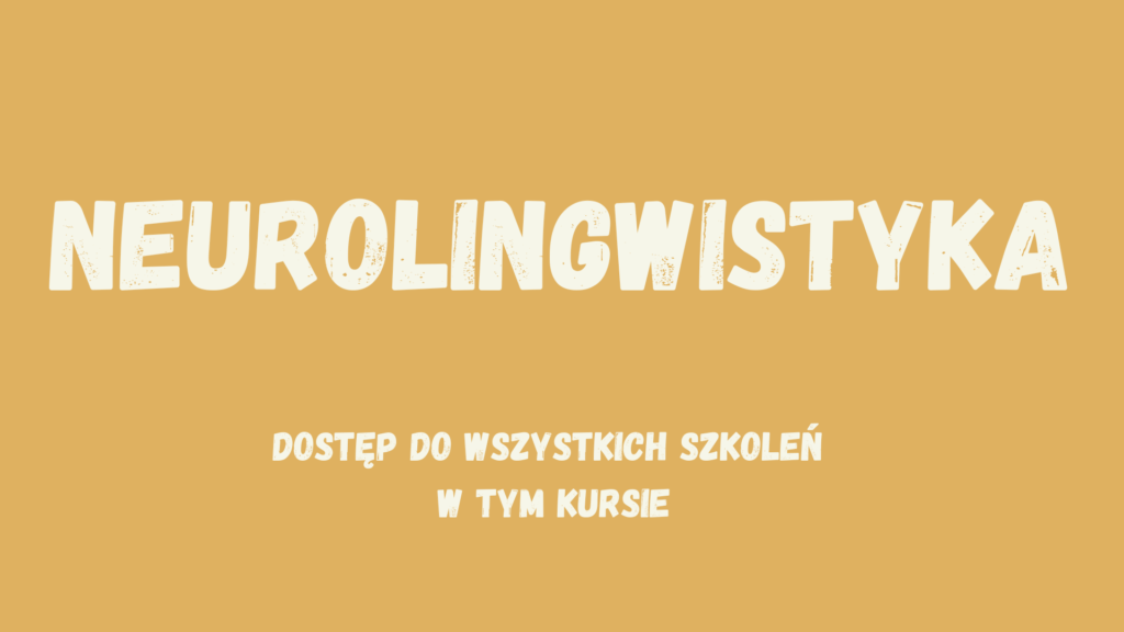 Kafelek, po kliknięciu na który zostaniesz przekierowany na stronę z kursem "Neurolingwistyka".