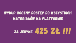 Rysunek reprezentujący możliwość zakupu pakietu zawierającego dostęp do wszystkich szkoleń na rok w cenie 425 zł.